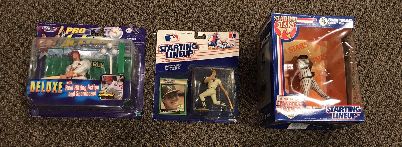 Wholesale Lot MLB Starting Lineup Figures NIP - Canseco - McGwire - Frank Thomas