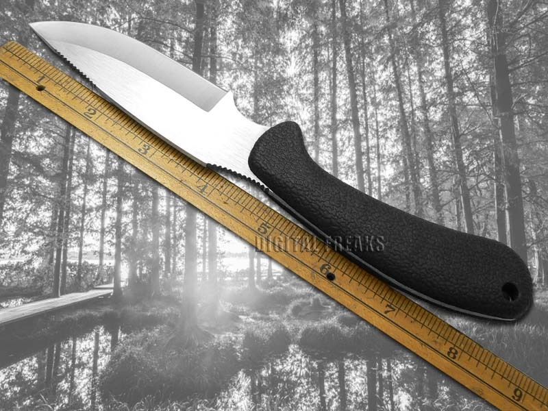 CASE XX Lightweight Black Synthetic Drop Point Fixed Blade Stainless Knife