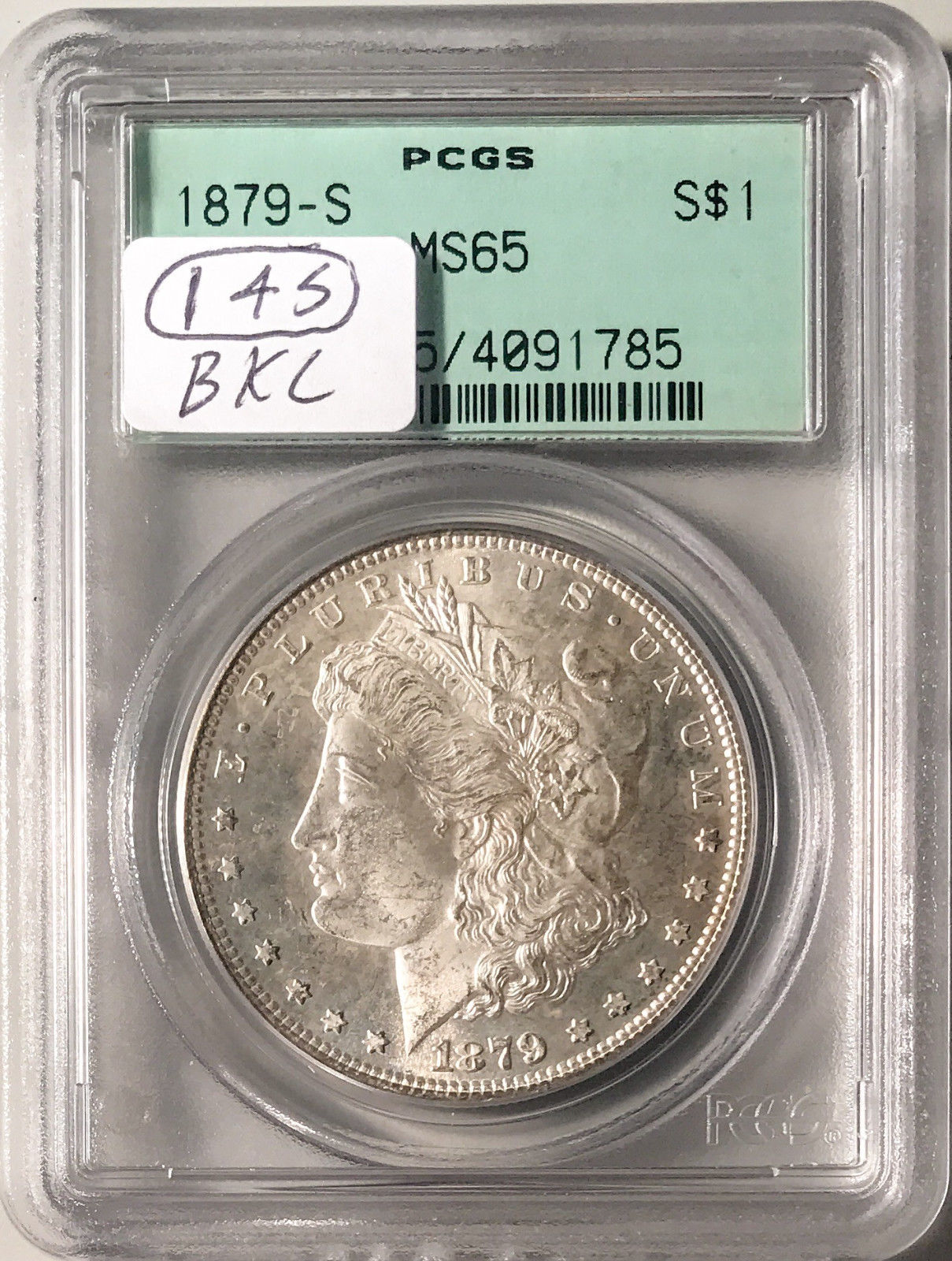 1879-S Morgan Silver Dollar PCGS MS-65