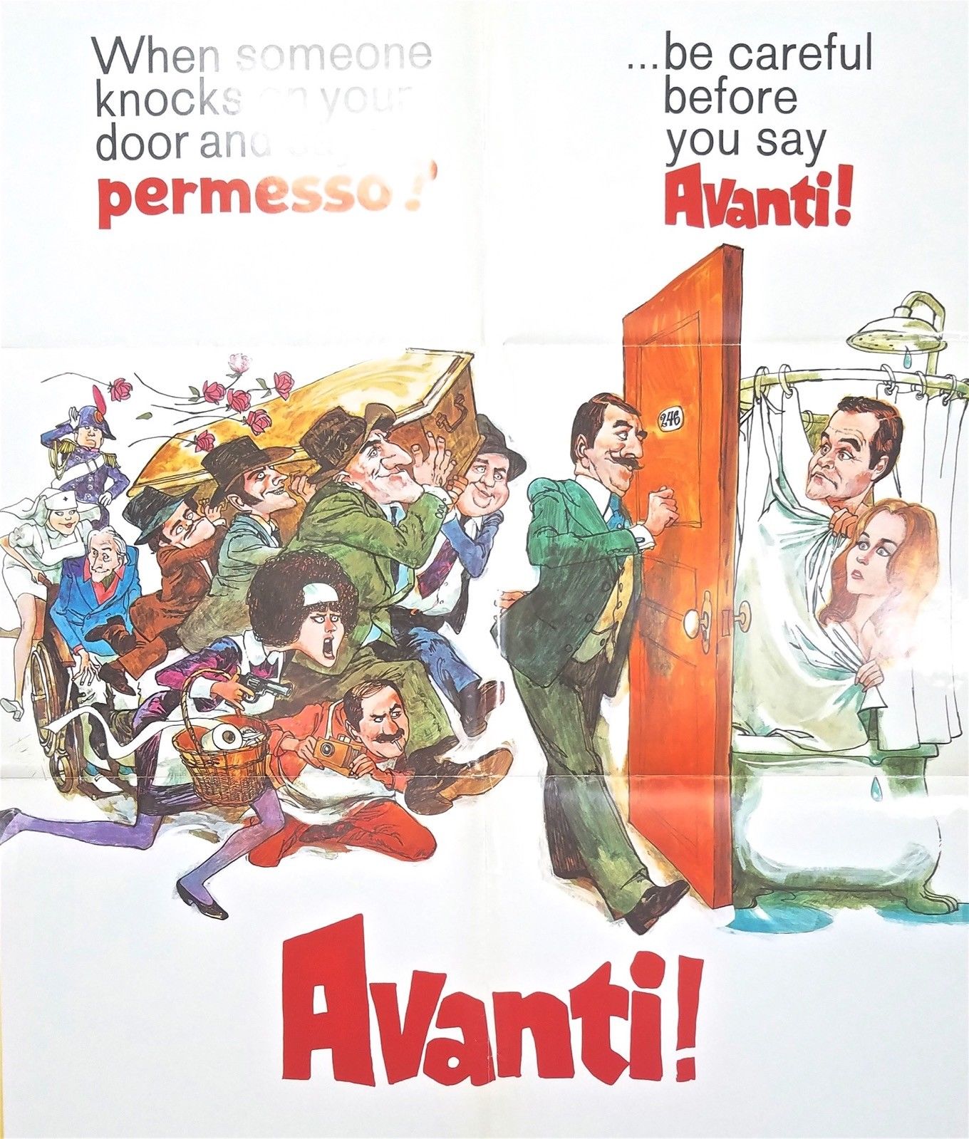 Avanti! (1972) – Original One Sheet Movie Poster **Jack Lemmon**