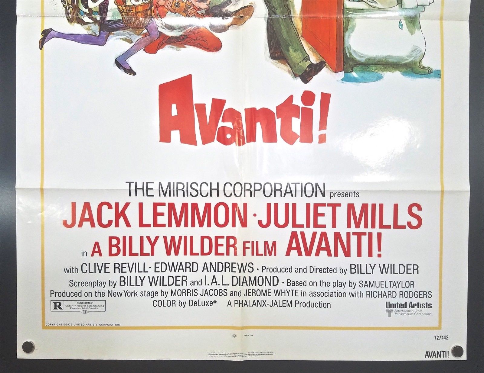 Avanti! (1972) – Original One Sheet Movie Poster **Jack Lemmon**