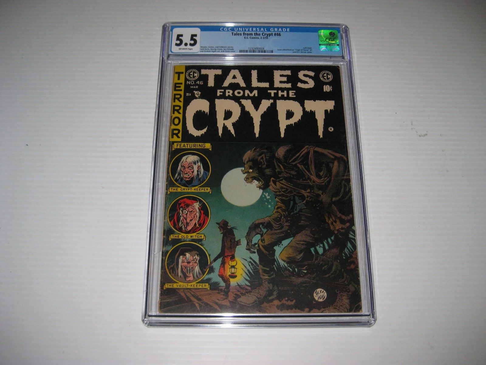 Tales from the Crypt #46 (Feb-Mar 1955, EC)  CGC  5.5  OFF WHITE PAGES