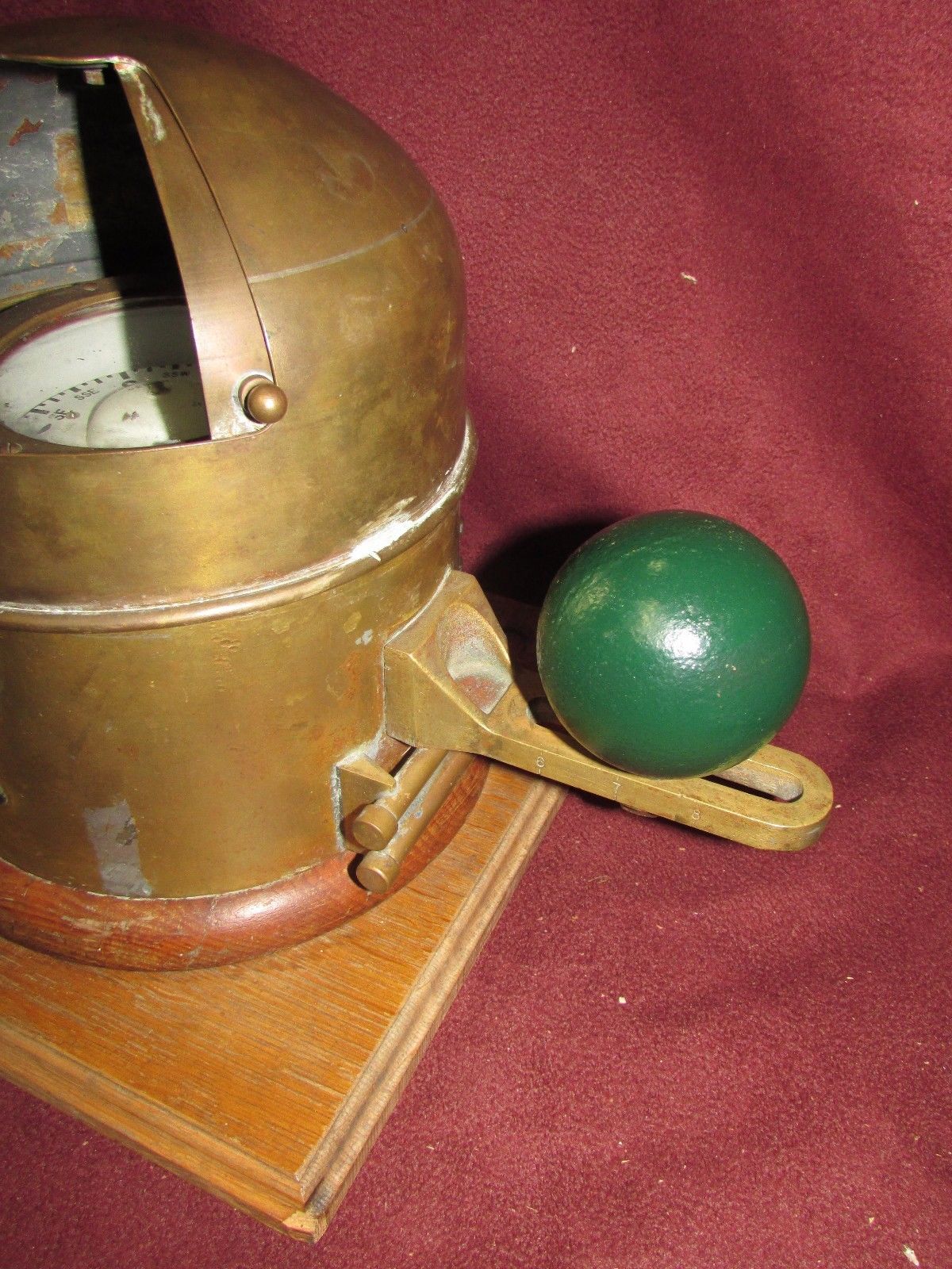 Antique Nautical Ship Binnacle  Compass Navy Made in Indiana