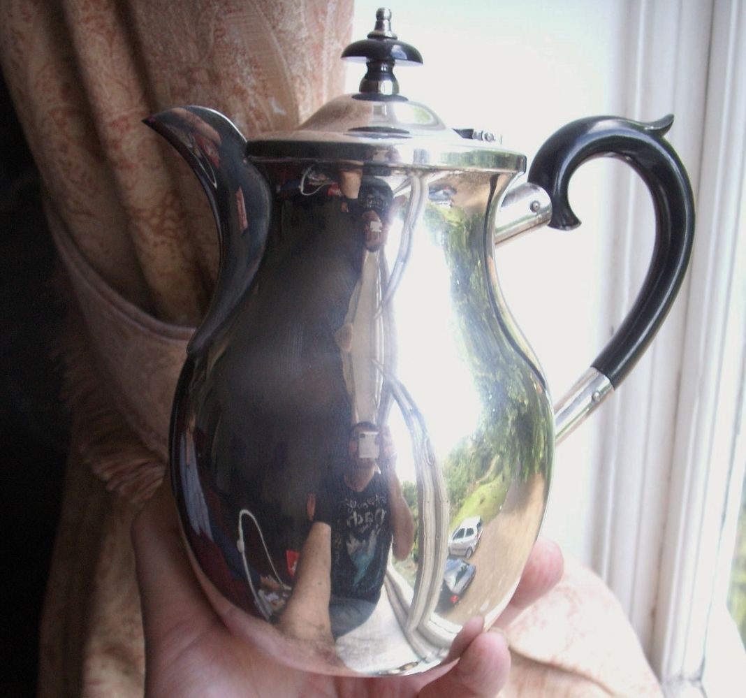 Old Vintage Antique English Silver Plated TW&S EPNS Teapot Set C.1920 4 piece