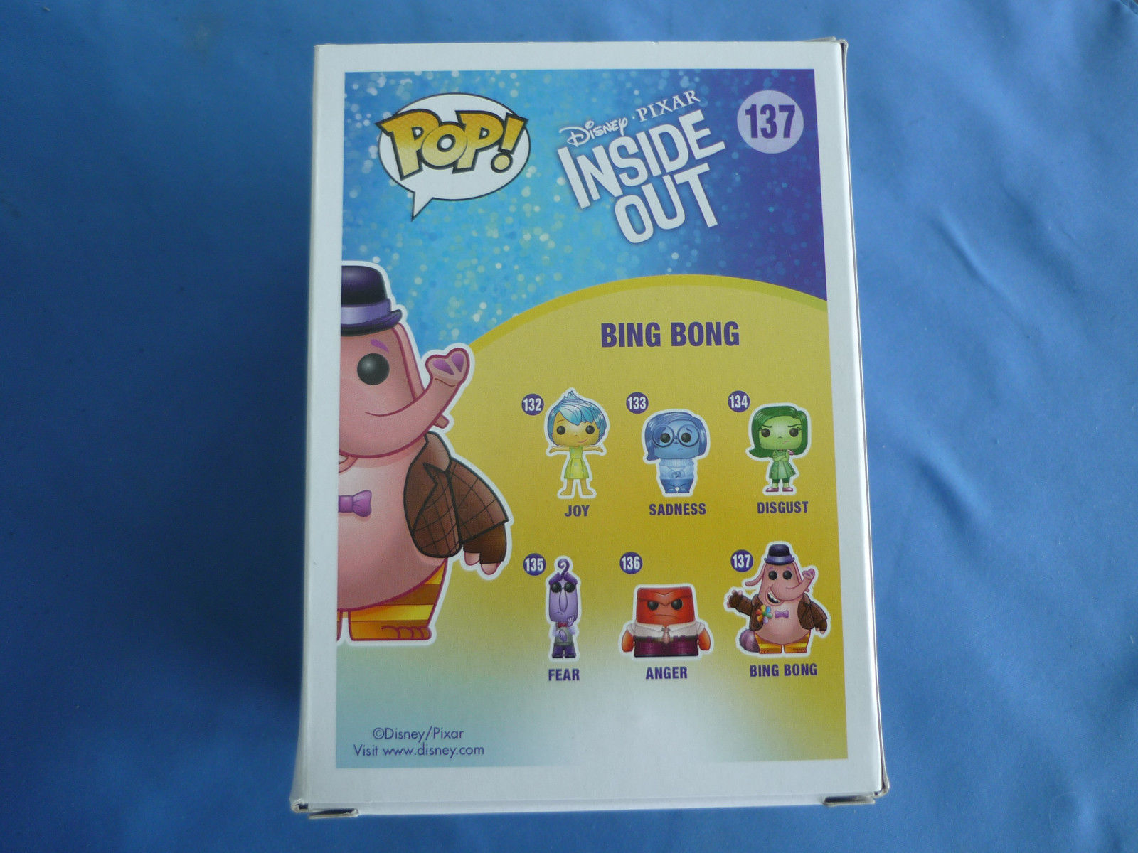 BING BONG  Disney  Funko Pop Vinyl Figure #137 HOT TOPIC EXCLUSIVE INSIDE OUT