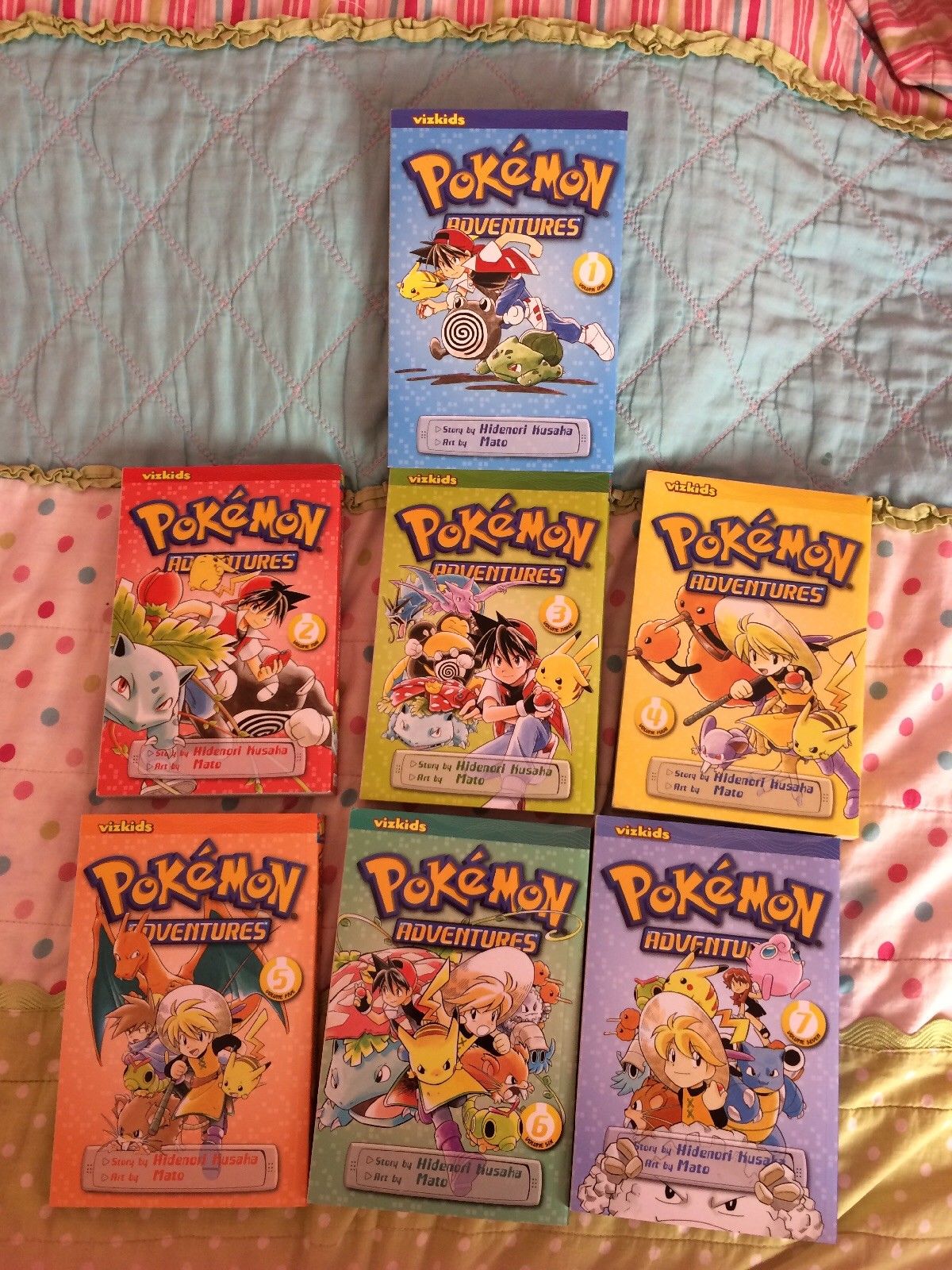 Pokemon Adventures Manga [Red and Blue] Volumes 1-7