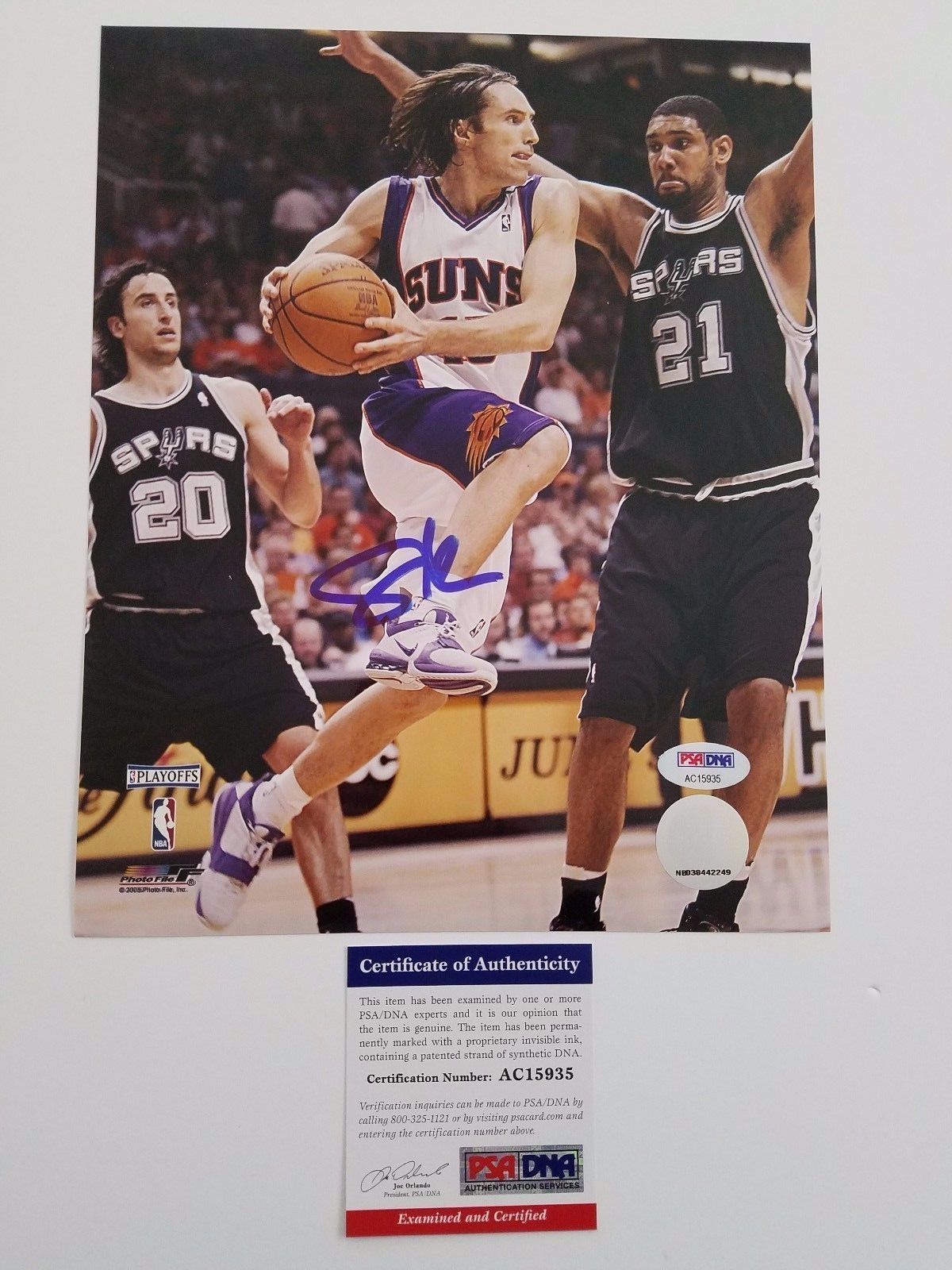 Steve Nash signed 8x10 Photo PSA/DNA Phoenix Suns autographed