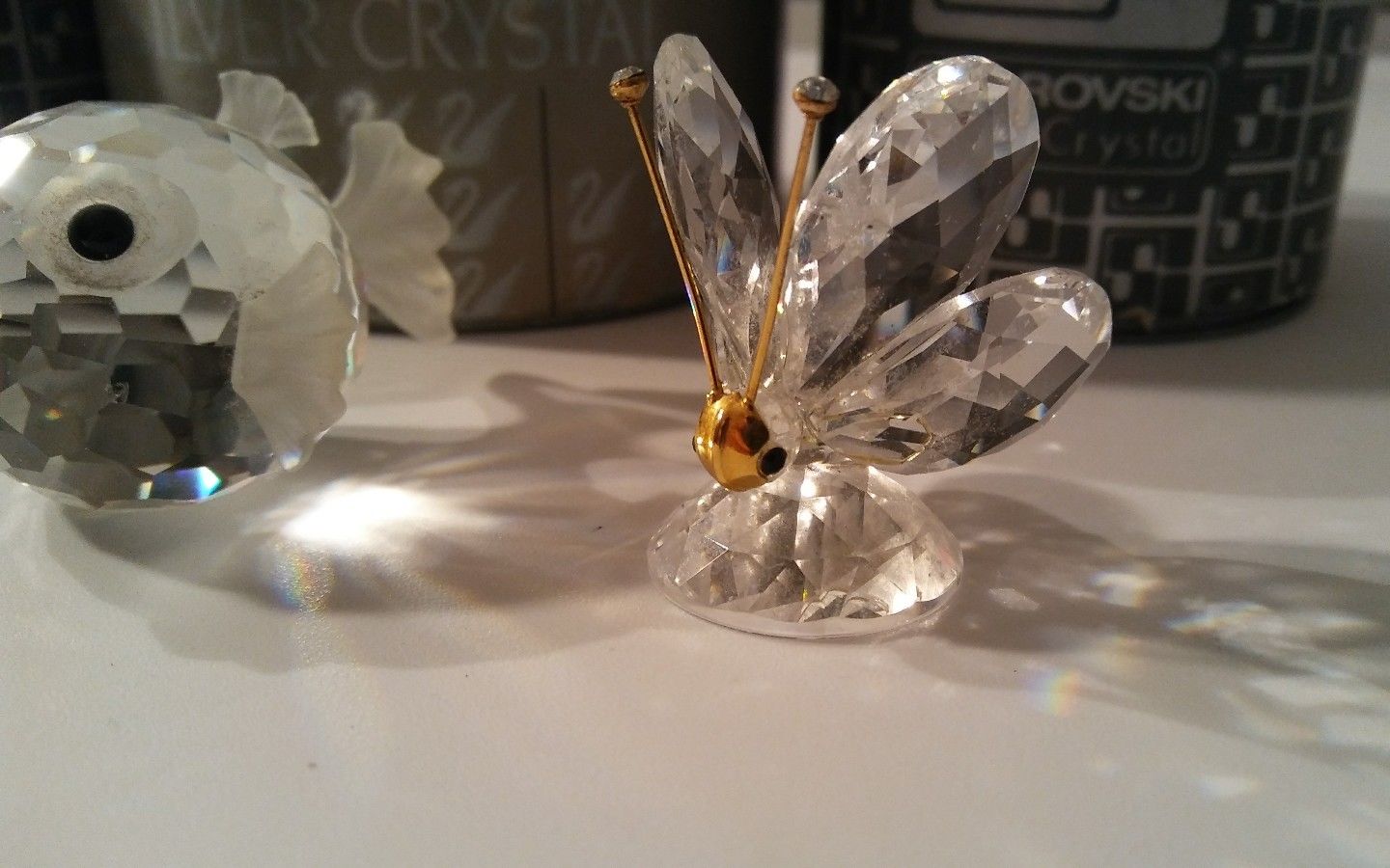 SWAROVSKI SILVER CRYSTAL THREE MINITURE FIGURINES