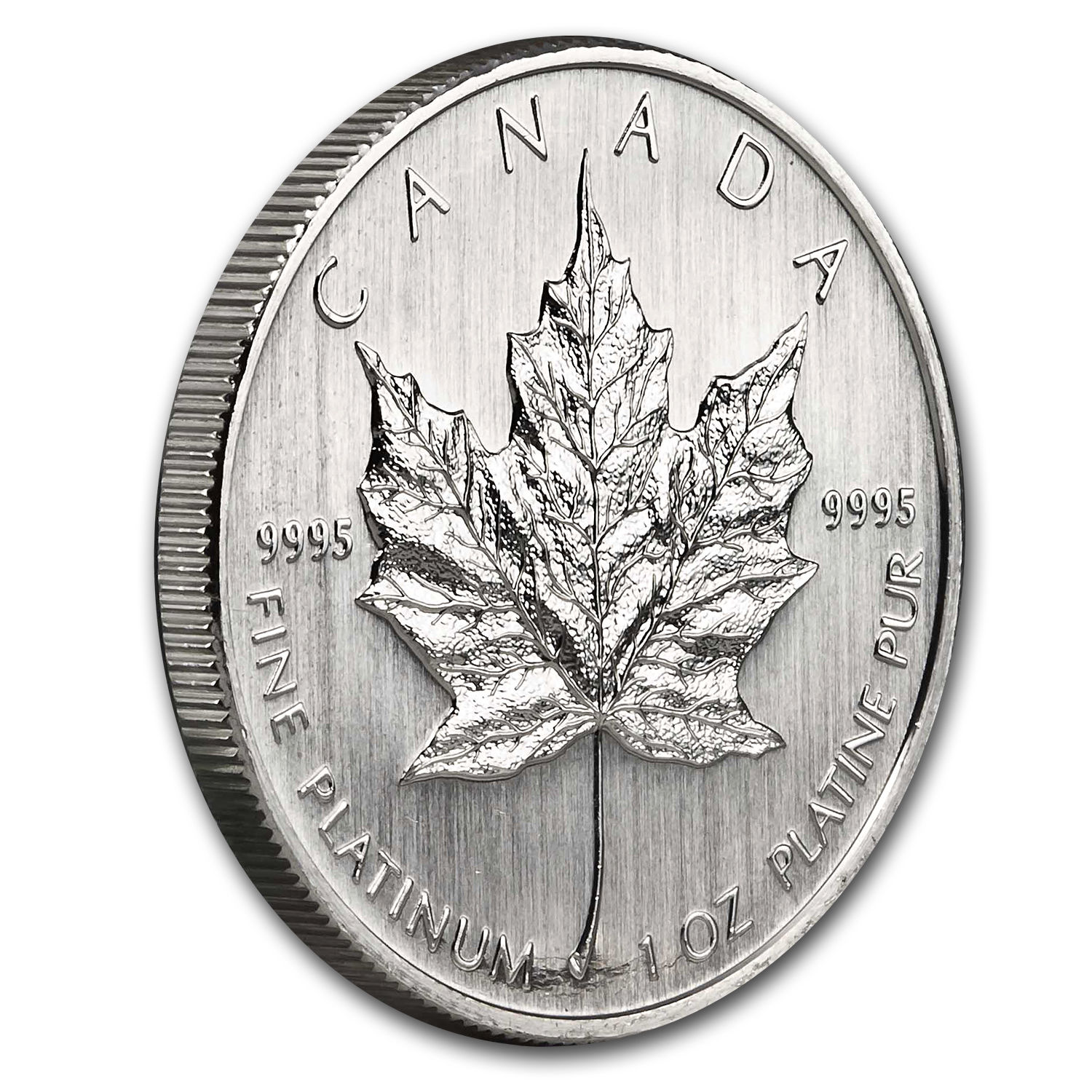 Canada 1 oz Platinum Maple Leaf BU (Random Year) - SKU #60