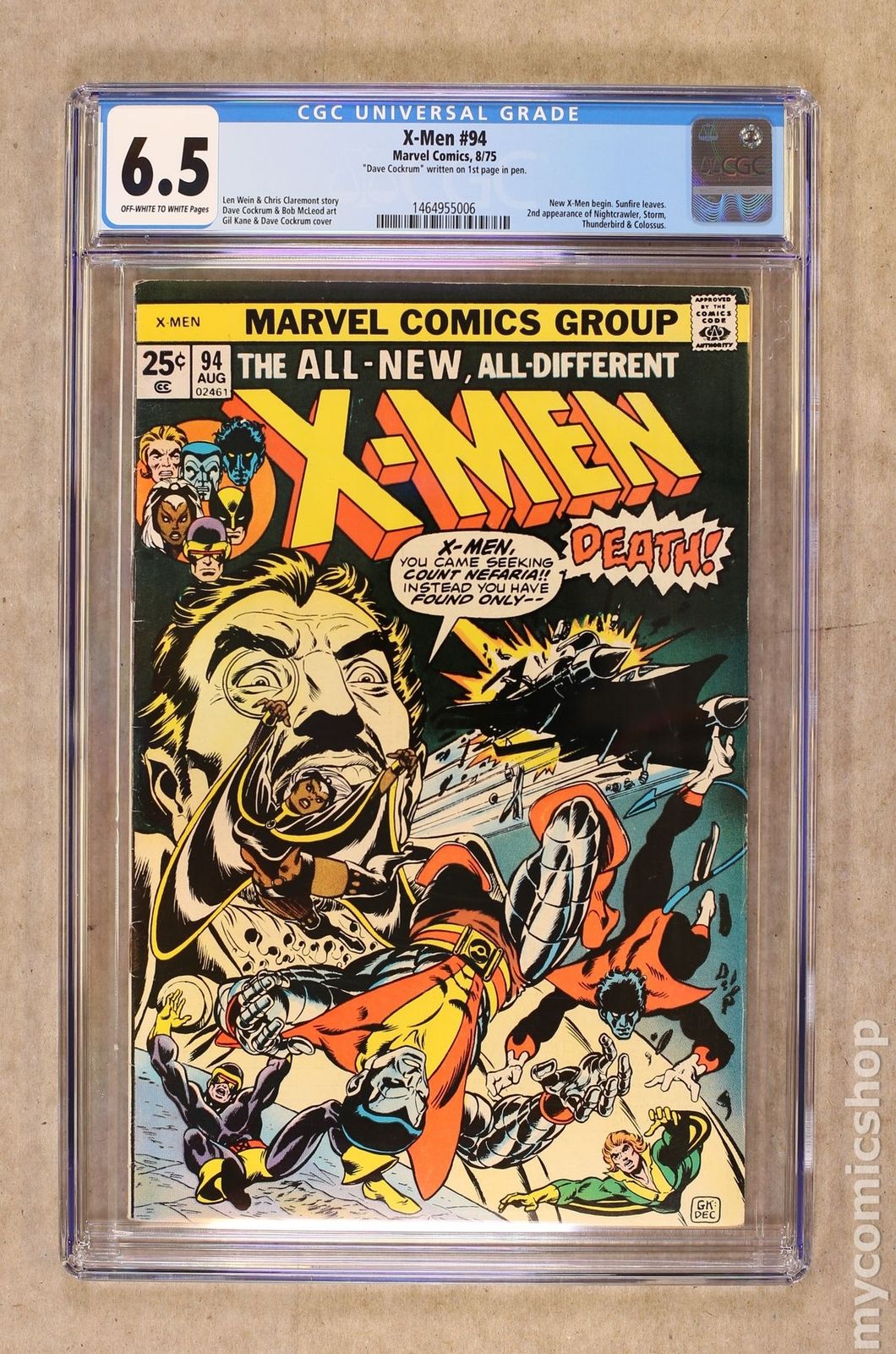 Uncanny X-Men (1963 1st Series) #94 CGC 6.5 1464955006