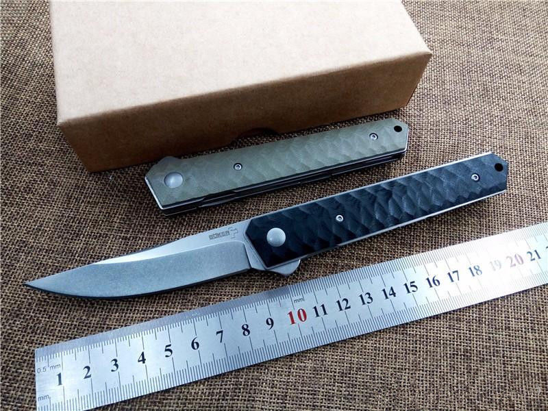 A0185 Clone SURNLEY IKBS Flipper Camping Pocket Folding Knife Knives VG10 Blade