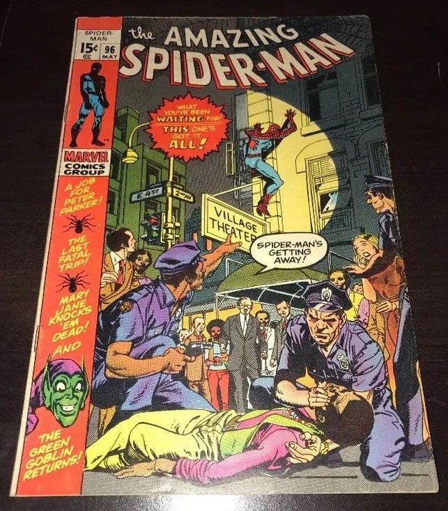 THE AMAZING SPIDER-MAN #96 FN+ Green Goblin Drug Issue MARVEL 1971 KEY COMIC