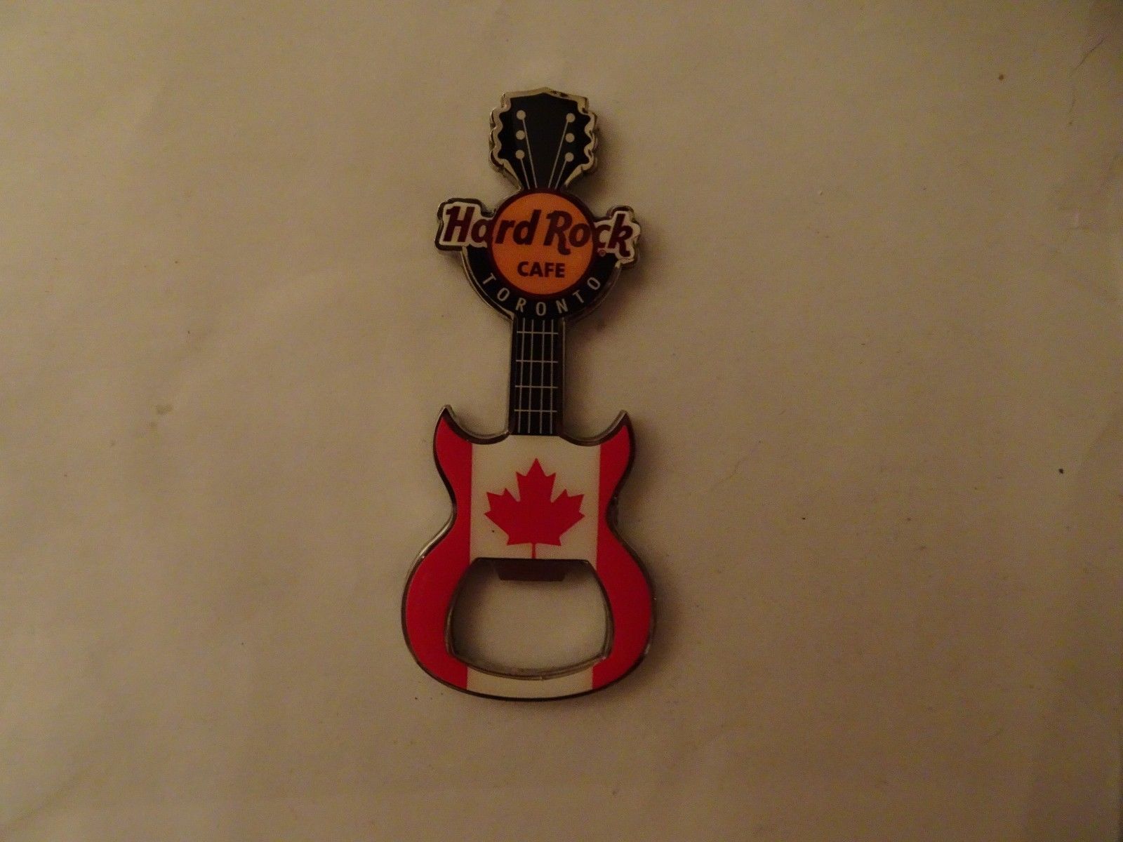 Hard Rock Cafe Toronto CLOSED CAFE Guitar Magnet Bottle Opener V17 NEW RARE