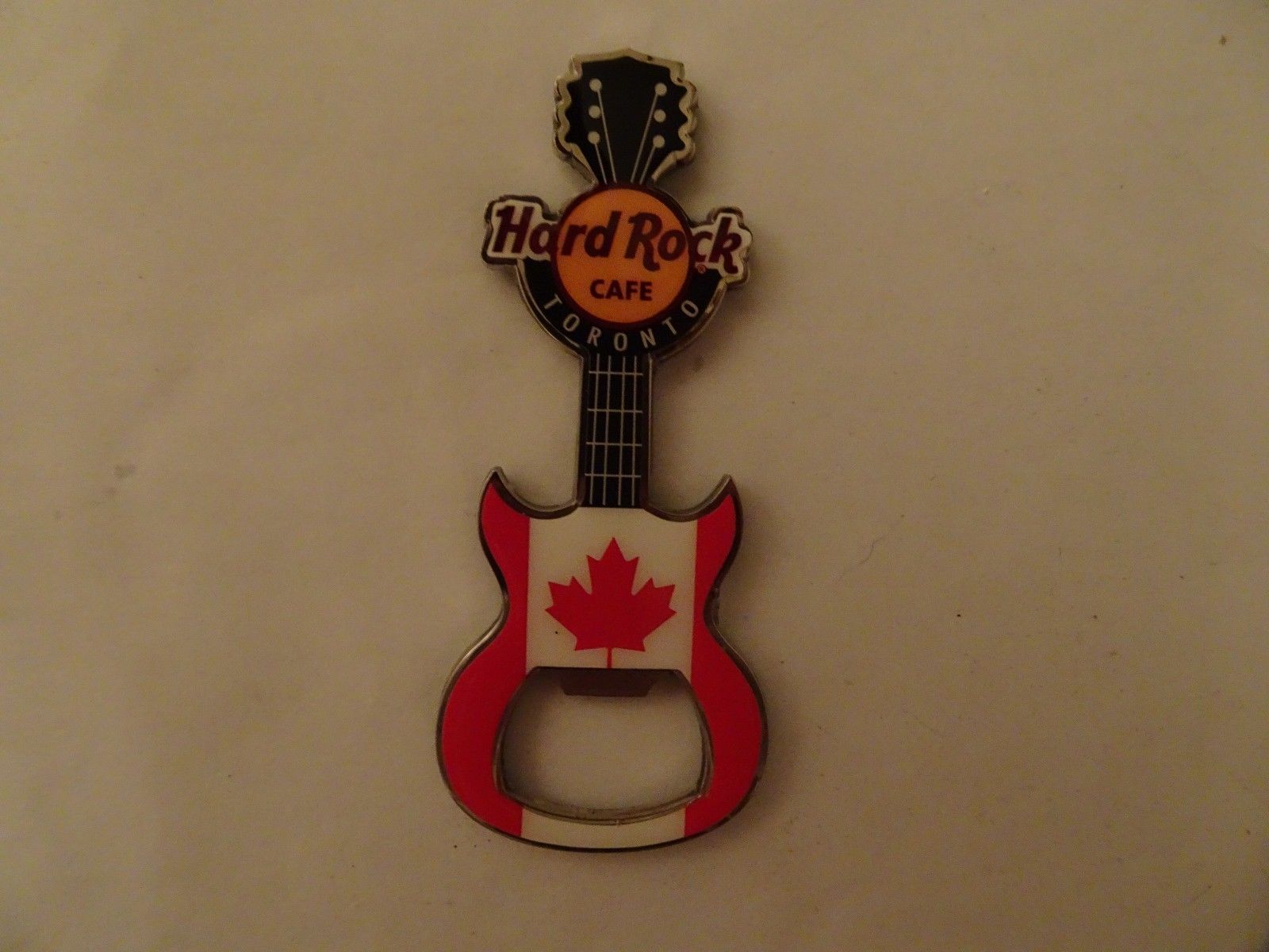 Hard Rock Cafe Toronto CLOSED CAFE Guitar Magnet Bottle Opener V17 NEW RARE