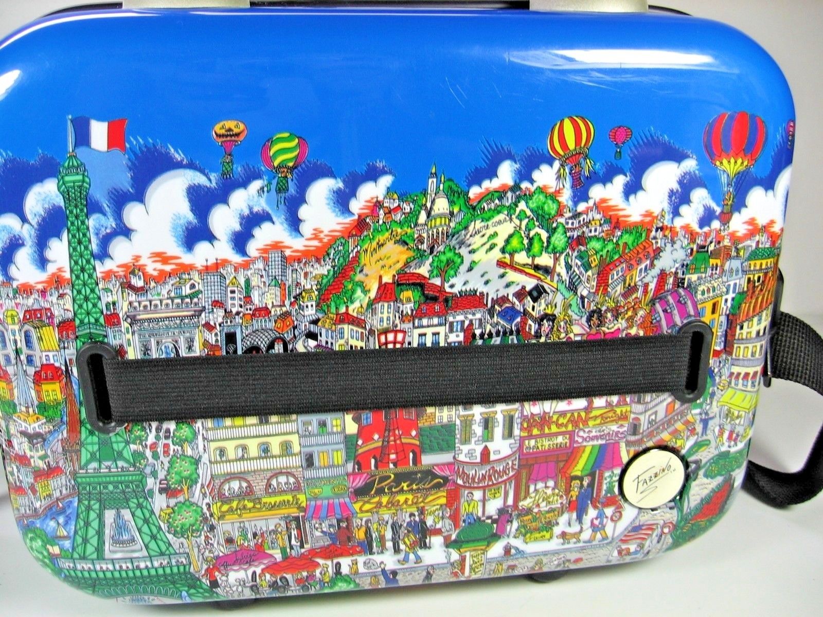 Heys Cosmetic Case with Charles Fazzino Art Design of Paris Scene - RARE