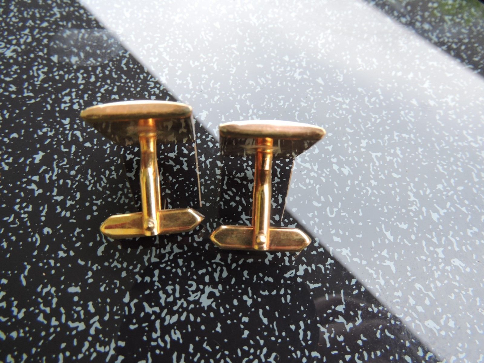 Vintage french cufflinks mid century eroric nude woman RARE playboy