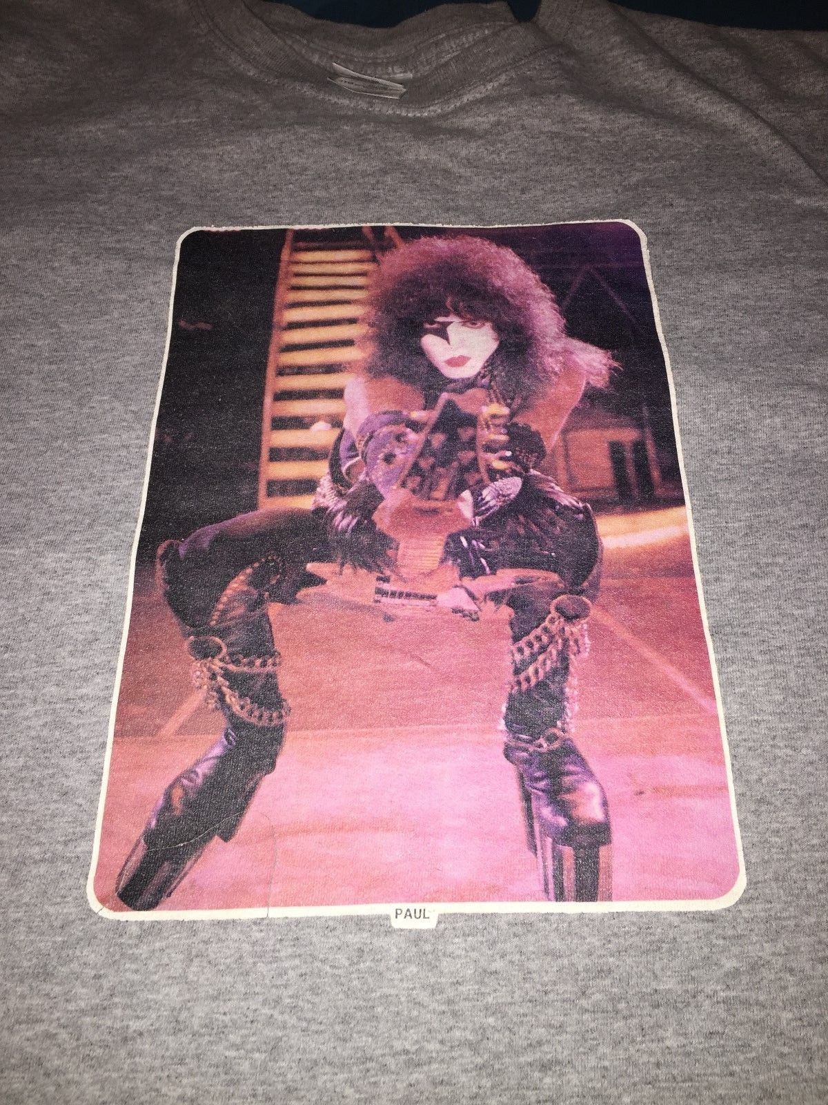 KISS Paul Stanley Vintage Alive II Live Shot T-Shirt XXXL Gently Used