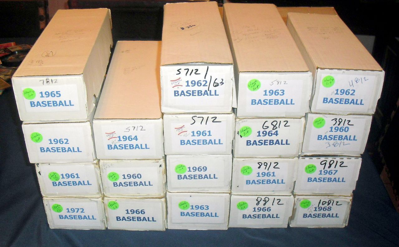 1960-69 TOPPS BASEBALL CARD LOT (10) *FROM 10,000 CARD SET BUILDER LOT* EX-NRMT