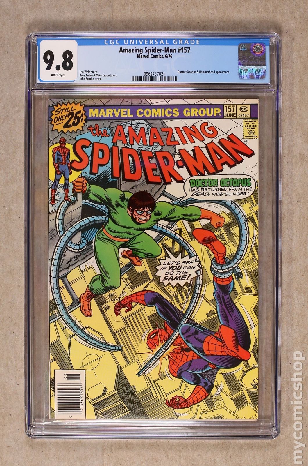 Amazing Spider-Man (1963 1st Series) #157 CGC 9.8 0962737021