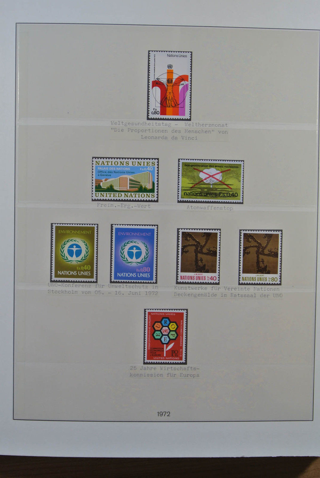 Lot 24229 Collection stamps of United Nations Geneva and Vienna 1969-2001.