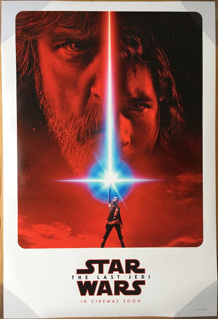 STAR WARS THE LAST JEDI MOVIE POSTER 2 Sided ORIGINAL Ver B 27x40 EPISODE VIII