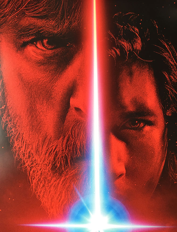 STAR WARS THE LAST JEDI MOVIE POSTER 2 Sided ORIGINAL Ver B 27x40 EPISODE VIII