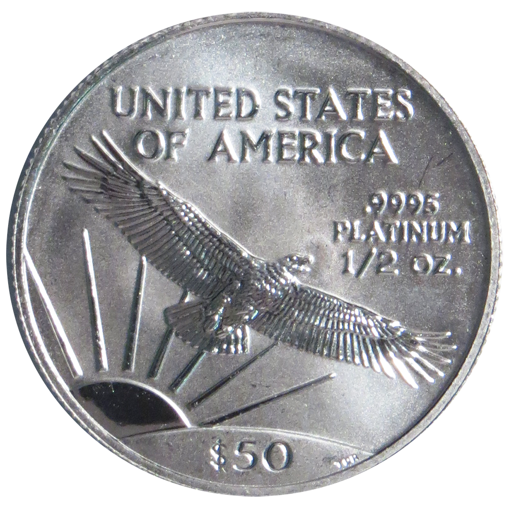 $50 American Platinum Eagle 1/2 oz. (Brilliant Uncirculated) (Random Year)