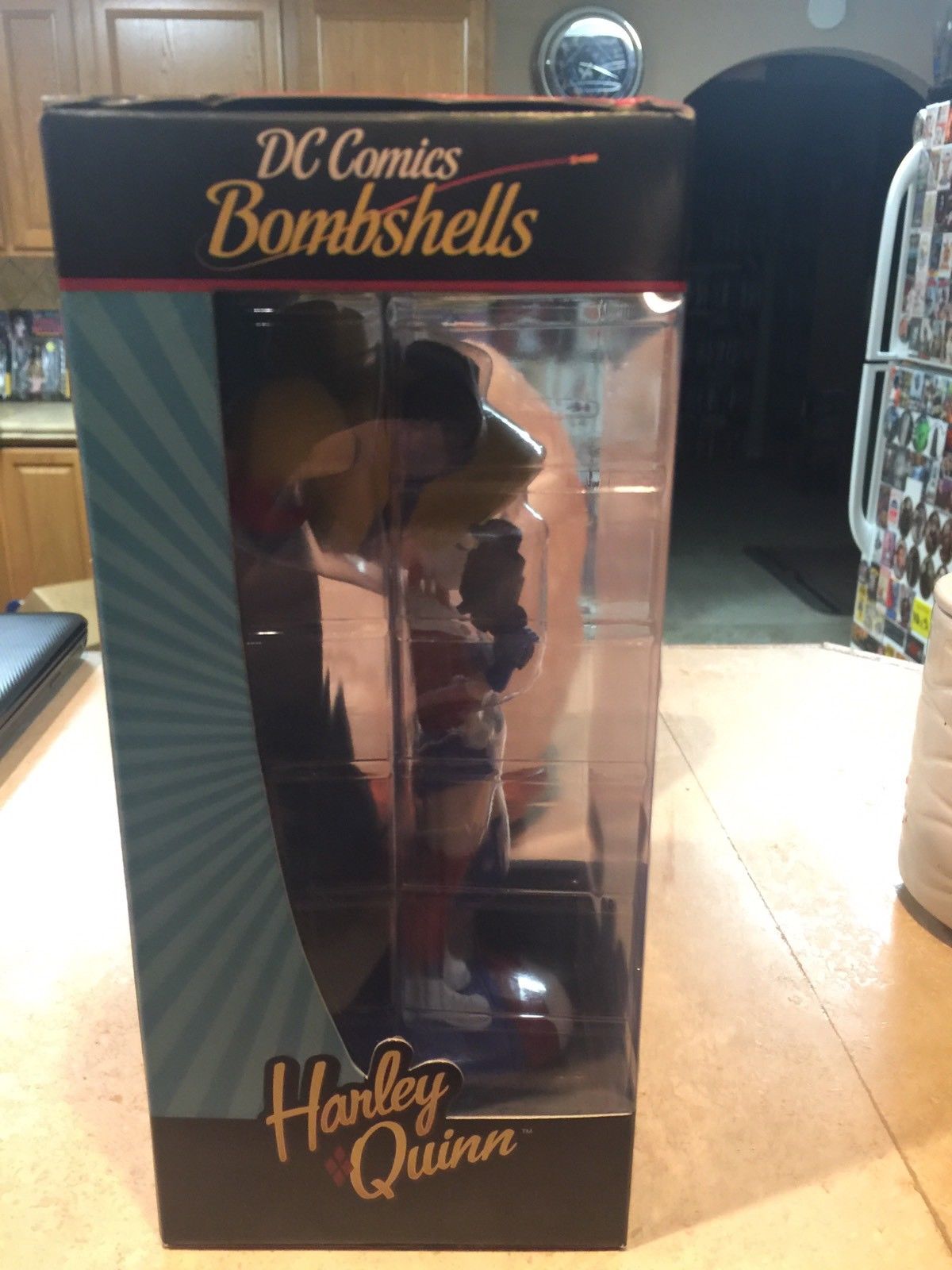 Red White & blue Harley Quinn bam SDCC Exclusive DC Bombshells Figure