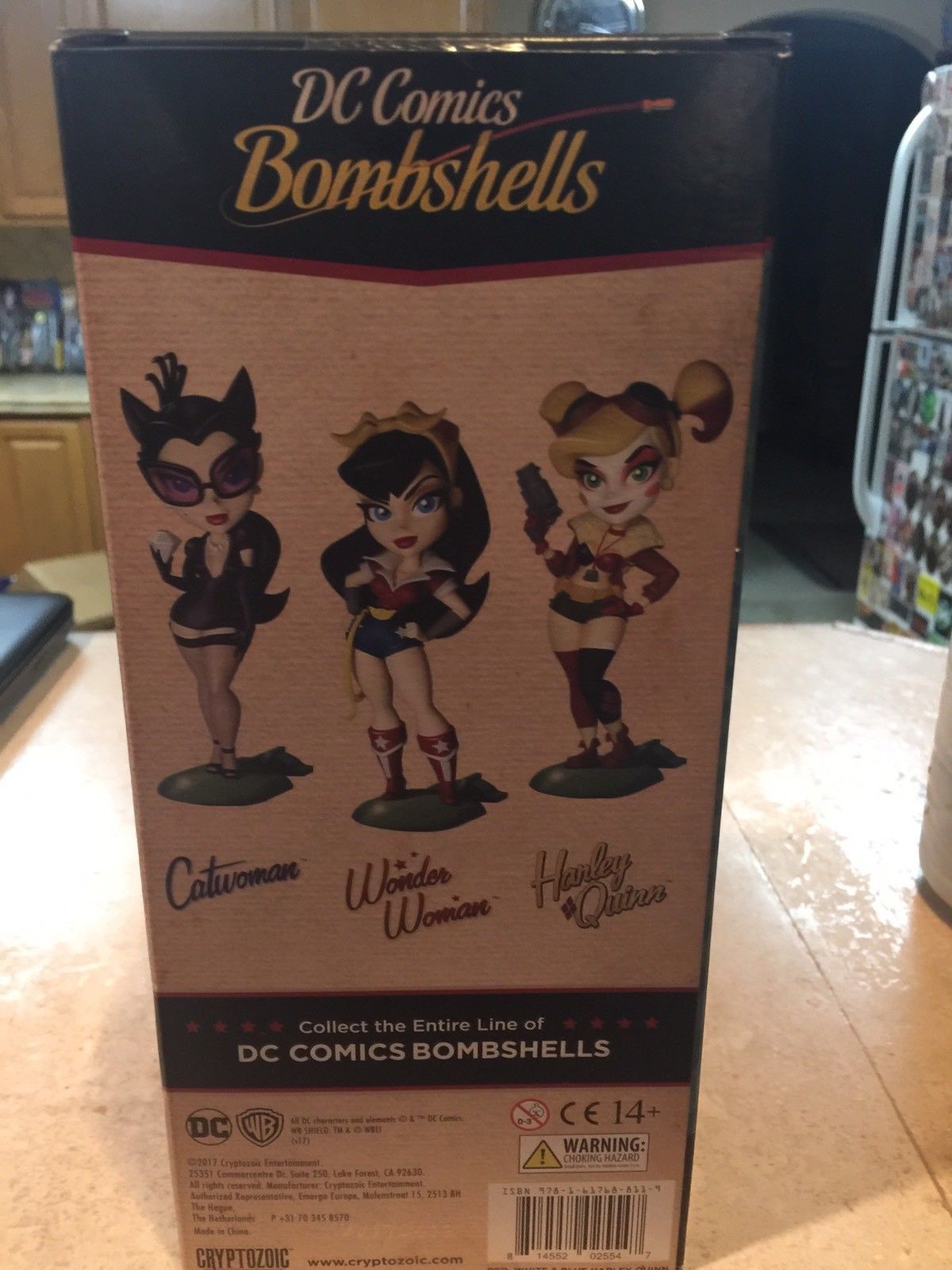 Red White & blue Harley Quinn bam SDCC Exclusive DC Bombshells Figure