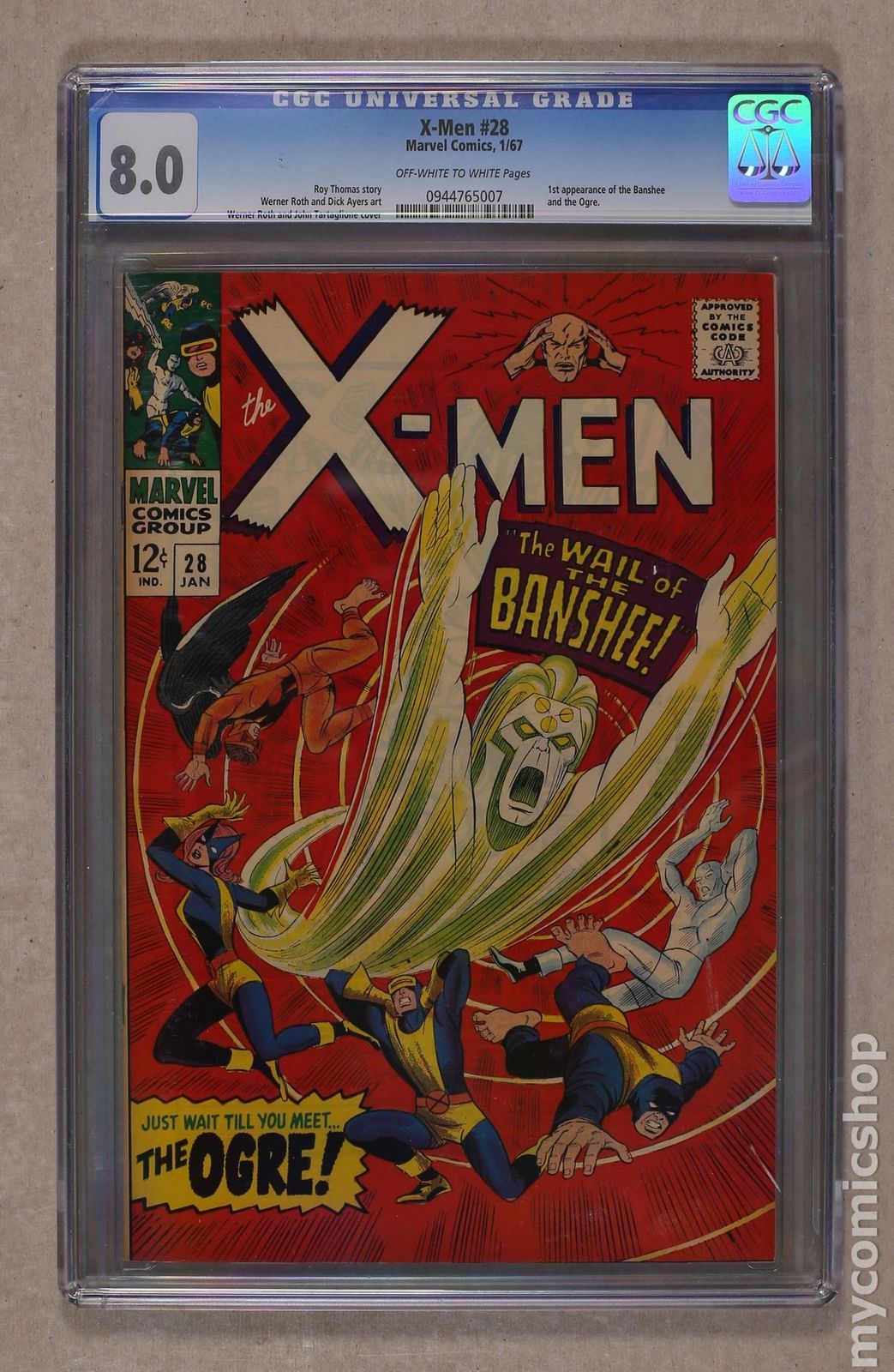 Uncanny X-Men (1963 1st Series) #28 CGC 8.0 0944765007