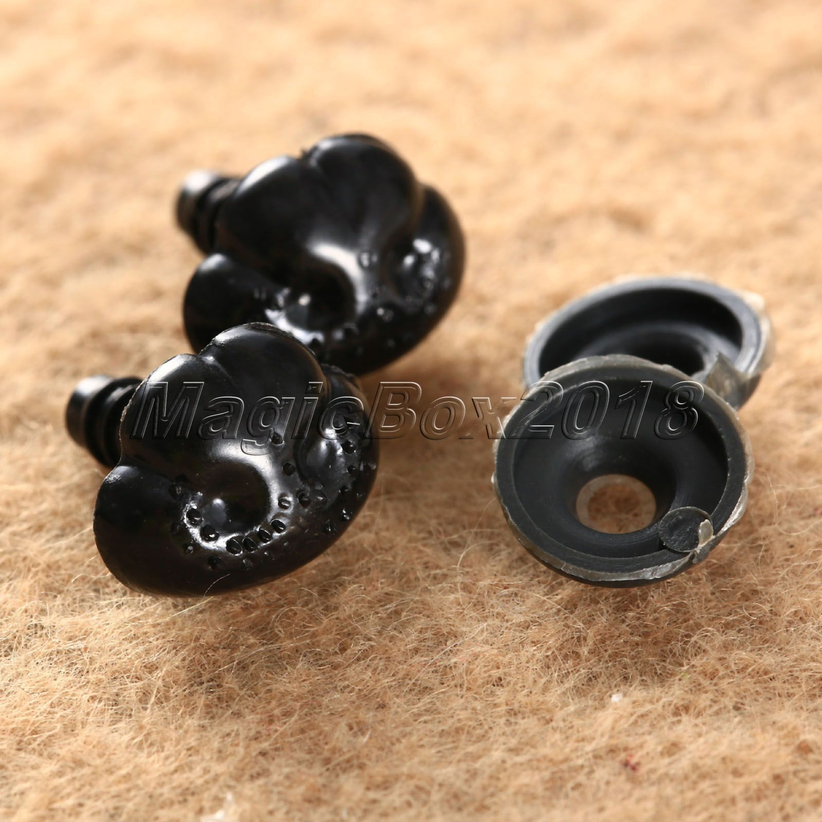100pcs Black Plastic Noses For Teddy Bear Puppy Doll Stuffed Animal Toy Making