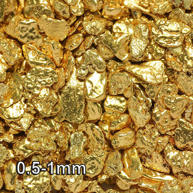 10 Pieces Alaska Natural Gold Nuggets / Flakes - FREE SHIPPING - (#044h0.5-1m)