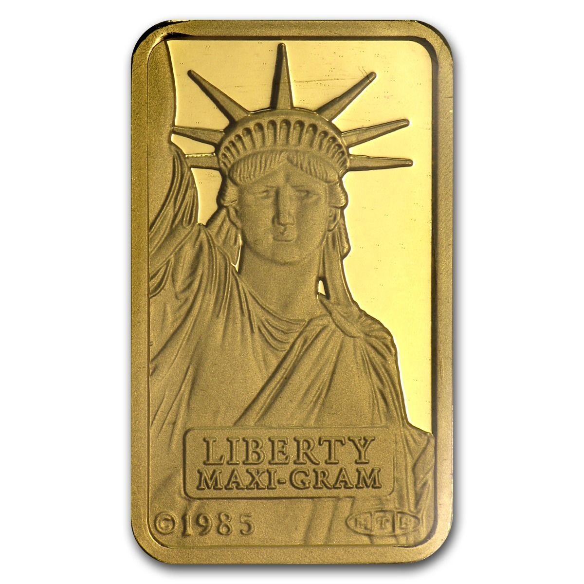 5 gram Gold Bar - Credit Suisse Statue of Liberty - SKU #45922