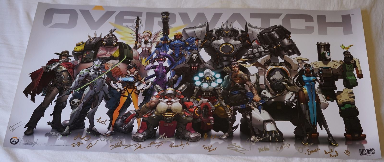 BlizzCon 2014 Official Overwatch Signed Poster