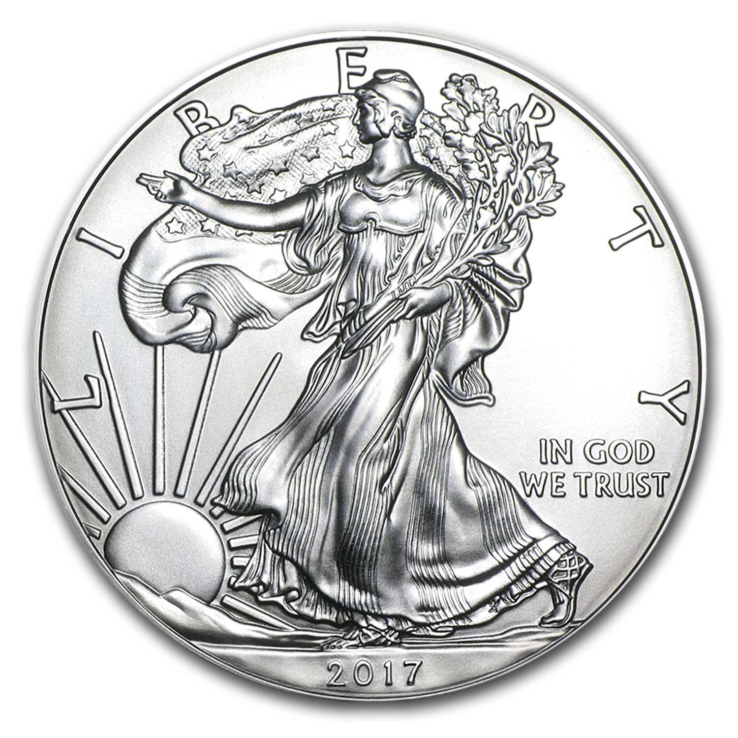 2017 1 oz Silver American Eagles (20-Coin MintDirect® Tube) - SKU #102277