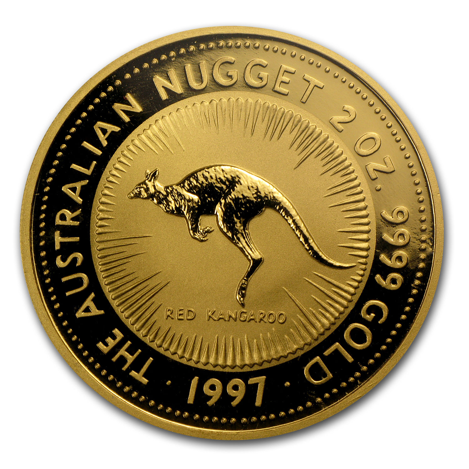 1997 Australia 2 oz Gold Nugget BU - SKU #66738