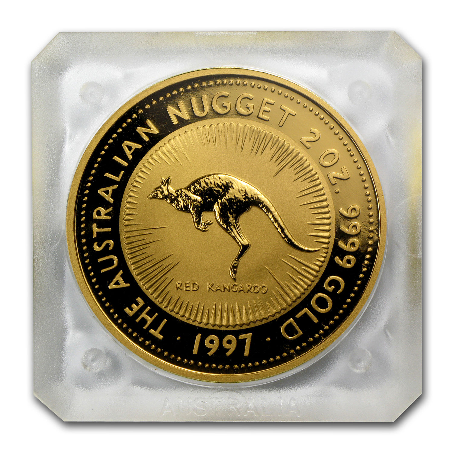 1997 Australia 2 oz Gold Nugget BU - SKU #66738