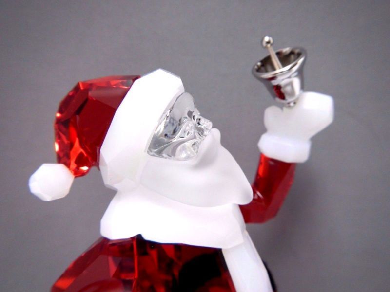 Swarovski SANTA CLAUS WITH Bell Color Crystal Figurine 5003052 NEW in Gift Box!