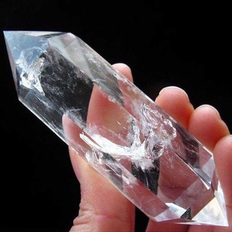 1PCS AAA 100% NATURAL Rock CLEAR QUARTZ CRYSTAL DT WAND POINT Healing