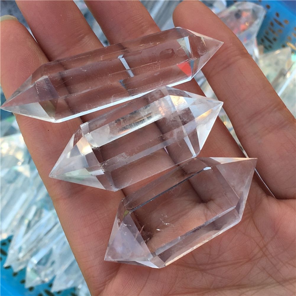 1PCS AAA 100% NATURAL Rock CLEAR QUARTZ CRYSTAL DT WAND POINT Healing