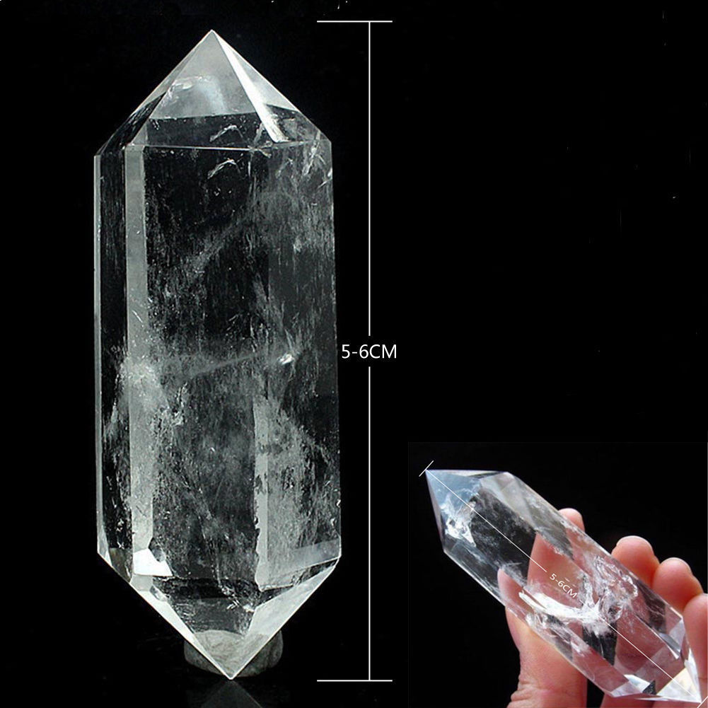 1PCS AAA 100% NATURAL Rock CLEAR QUARTZ CRYSTAL DT WAND POINT Healing