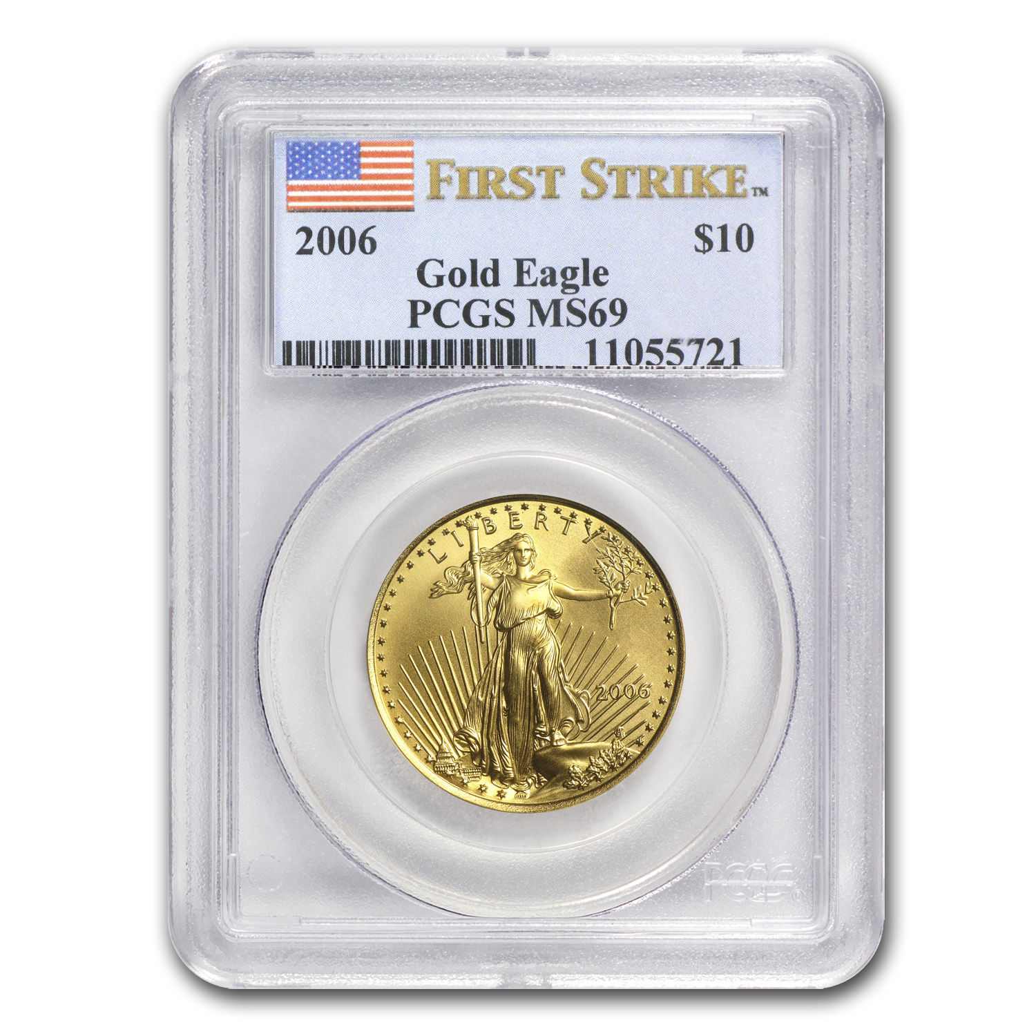 1/4 oz Gold American Eagle MS-69 PCGS (Random Year) - SKU #83500