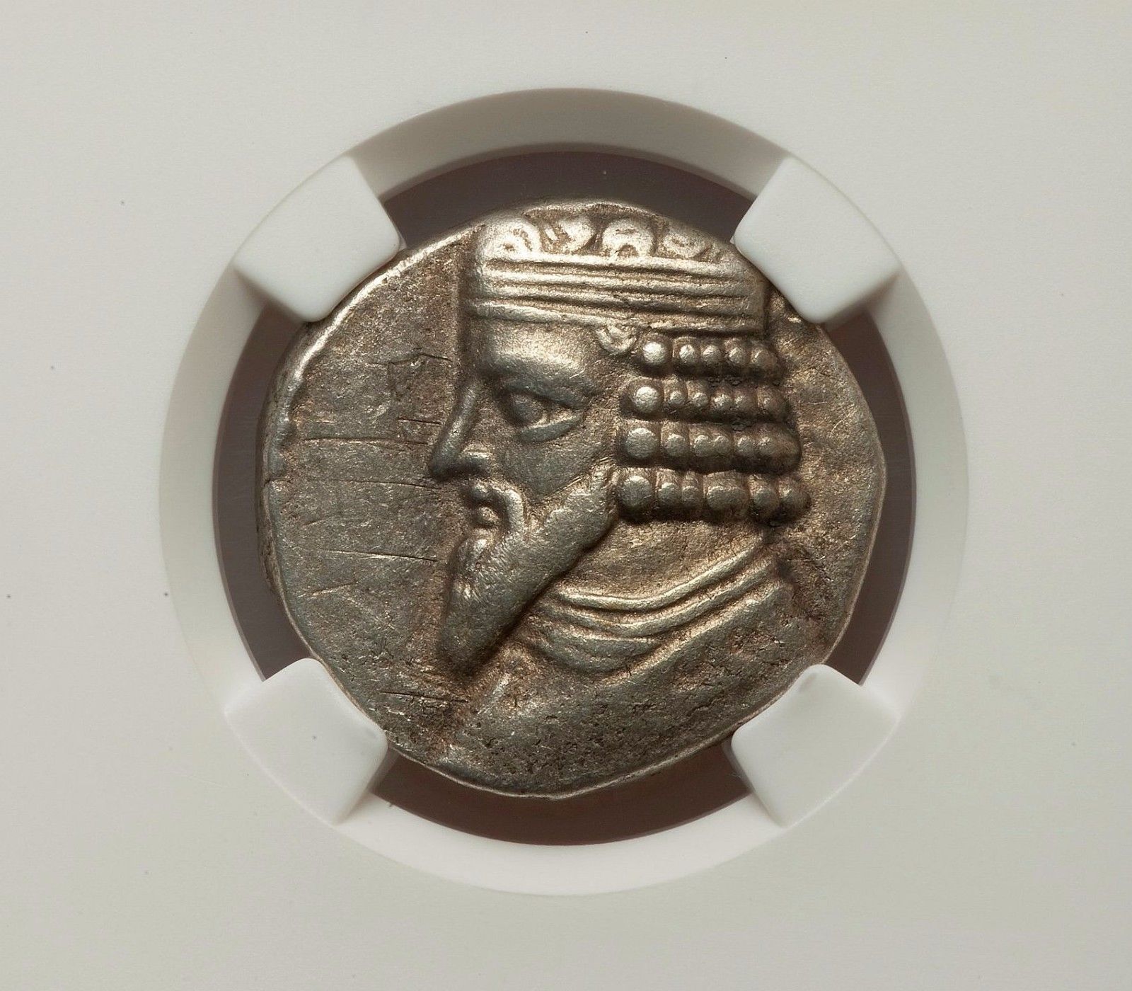 Parthian Kingdom Vardanes I c AD 38 46 Bl Tetradrachm NGC VF 1883309 020