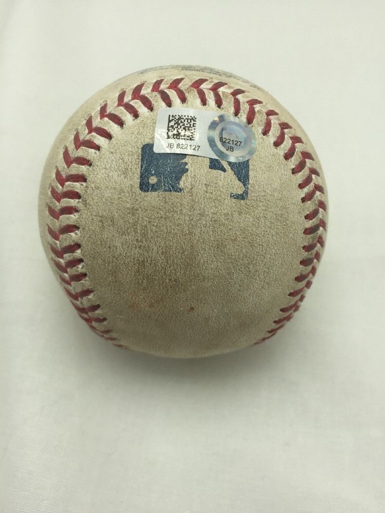 MIKE TROUT HISASHI IWAKUMA PID 9/14/2016 Mariners Angels Mlb Game Used Baseball