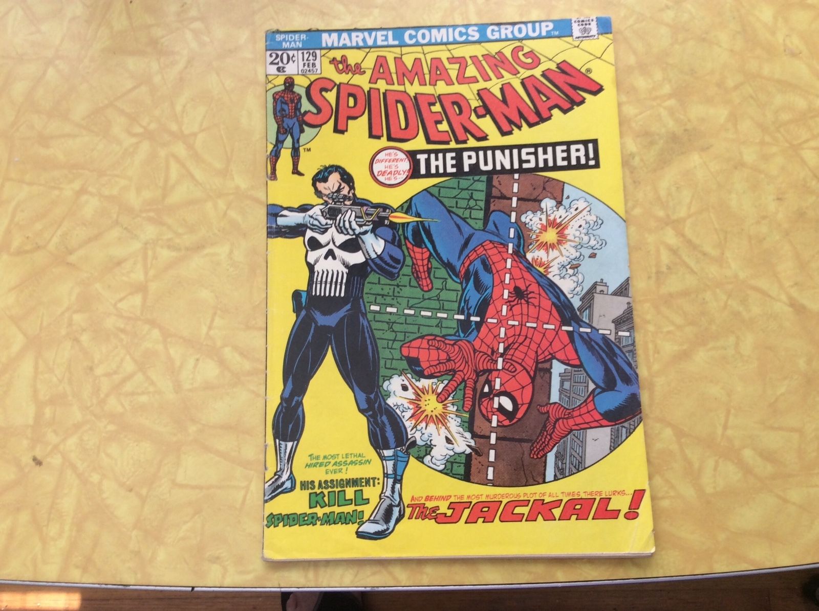 THE AMAZING SPIDER-MAN #129. 1st. PUNISHER. MID TO HIGH GRADE