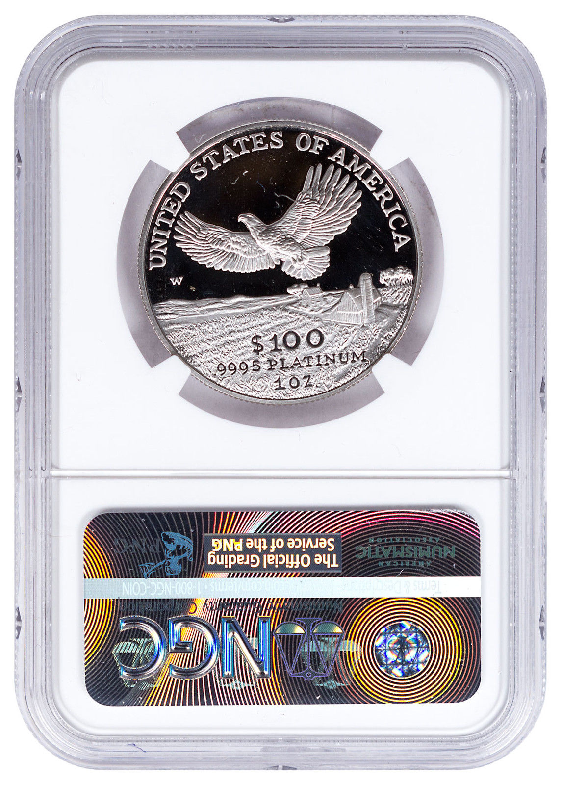 2000-W 1 oz Platinum American Eagle Proof $100 NGC PF69 UC SKU16540