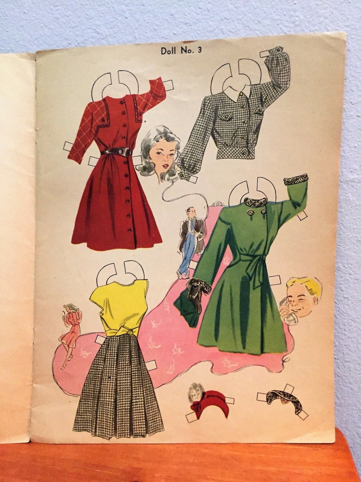 ORIGINAL 1950's - Paper Doll Book UNCUT