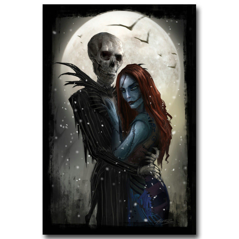 The Nightmare Before Christmas Poster Wall Art Canvas Print 12x18 24x36 inch