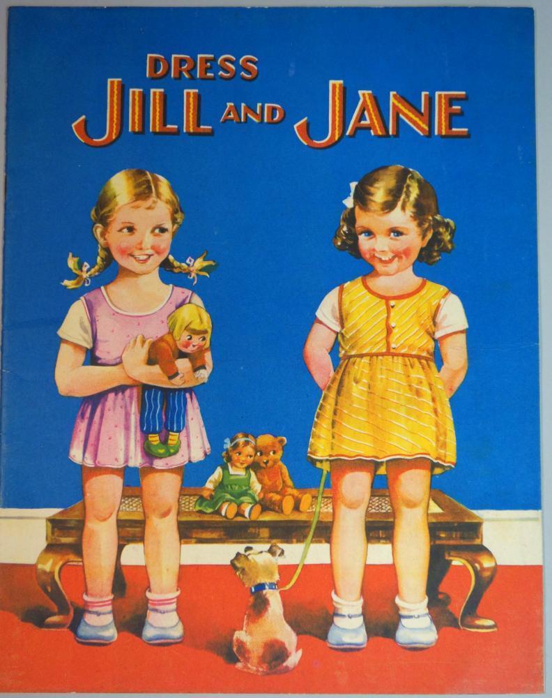 Uncut Paper Doll Book - Dress Jill and Jane