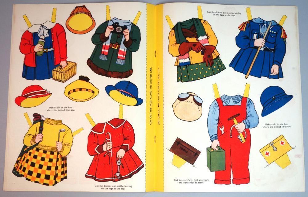 Uncut Paper Doll Book - Dress Jill and Jane